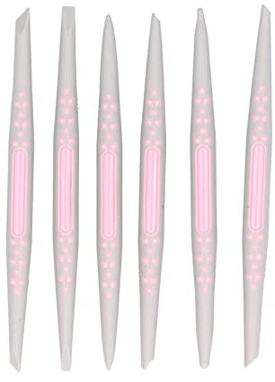 Fondant Tool Set Cake Fondant Cake Modeling Decorating Hand Sculpting Tools Kit 6pcs Fondant Carving Pen Plastic Cake Decorating Modeling Pen Baking Accessory Tool for Fondant