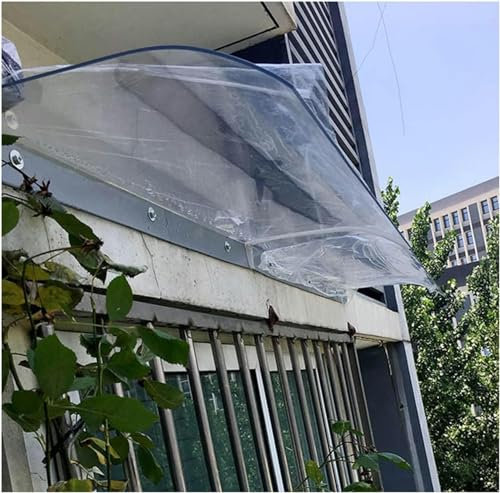 Unsichtbares Vordach Für Die Haustür,Vordach Für Haustür,Transparentes Pultbogenvordach,Türvordach,UV-Beständiger Überdachung Haustür, Für Garage Balkon Fenster