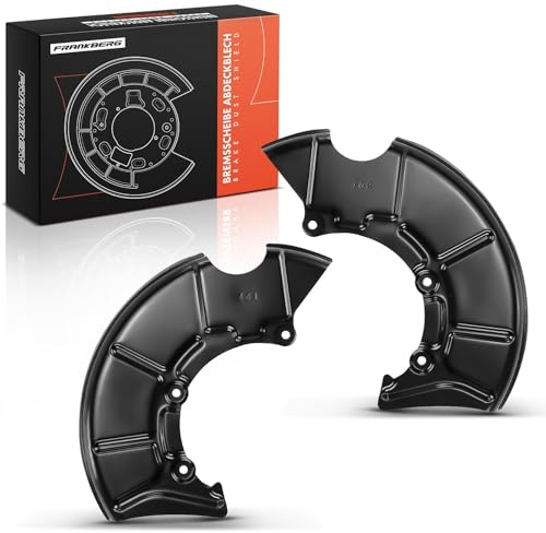Frankberg 2x Déflecteurs Disque de Frein Avant Gauche Droite Compatible avec Leon 1M1 1.4L-2.8L 1999-2006 B.o.r.a 1J2 1.4L-2.8L 1998-2013 Golf IV 1J1 1.4L-3.2L 1997-2005 Remplacer# 1J0615312B