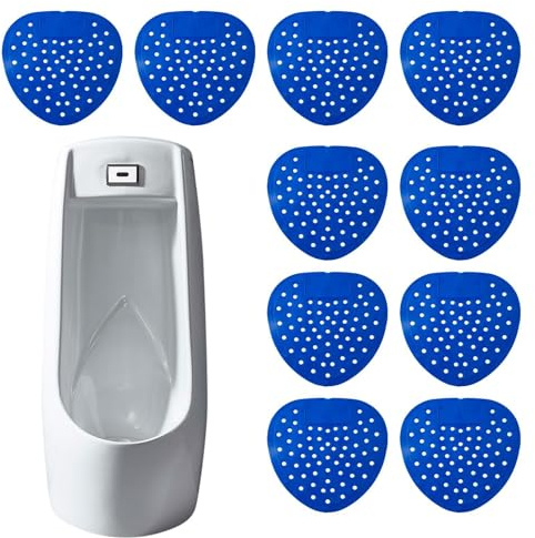 Alfombrillas ambientadoras para urinarios - Filtro de alfombra para urinarios natural ecológico de 10 piezas | Pantallas para urinarios para el control de olores para hoteles, baños, baños, aseos