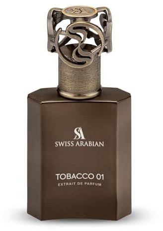 Swiss Arabian Tobacco 01 Extrait De Parfum, 50ml, Luxury Fragrance with Tobacco, Honey and Vanilla Notes