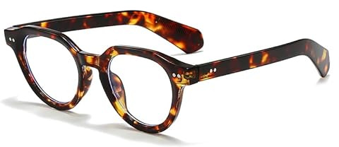 Long Keeper Runde Blaulichtfilter Brille Damen Herren Computer Gaming Brillen Klare Brillen Anti Blendung Anti Augenstamm