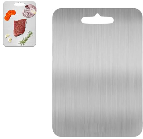 Tovara Titan Pro - Planche à découper Titanium Pro - Durable - Propre - Sans pores et facile à nettoyer - Taille L : 39 x 28 cm