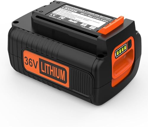 ZahoTse Battery Replacement for Black and Decker 36V-40V,for Power Tools LBXR36,LBX36,LBX2040,LBX2540,LBX1540,LBXR2036,LBXR36-2,LST540,LCS1240,LST136W, 1.5Ah Li-ion Battery(1500mah,1-Pack