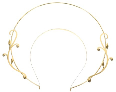 VALICLUD Tocado de Cabello Antigua Dorada Diadema Vintage para Adornos de Pelo Tocado Único para Decoración Creativa Pasarela
