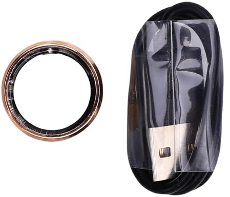 CHEOTIME Smart Ring, Slim Fitness Tracker Ring with Rhinestone Design, Activity Tracker Ring with Step Counter Bluetooth Remote Photography and Ip68 Water proofing for Running Walking (11#)