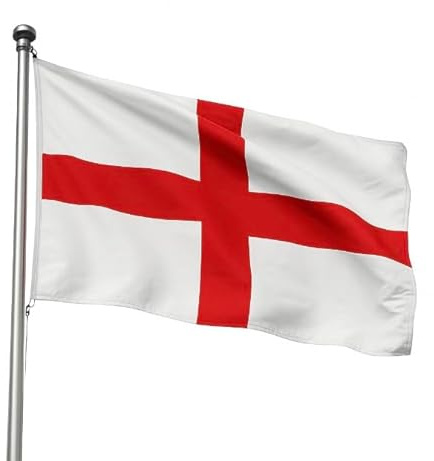 St George England Flag, English Cross of St George Flag, 3ft x 2ft, 90cm x 60cm, Double Sided with Brass Eyelets (1)