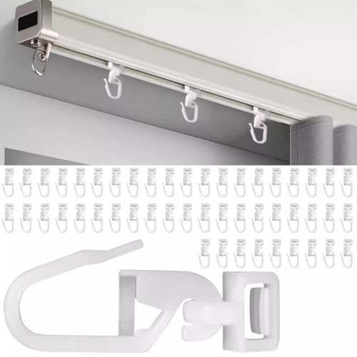 Confezione da 50 ganci bianchi per tende MAN IVECO DAF106 guide scorrevoli
