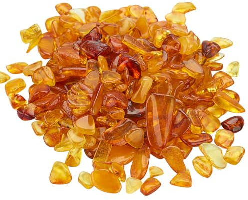 ELEGAMBER Natürlicher Baltischer Bernstein Rohsteine, Heilkristalle, Mehrfachverwendung für Heilung, Meditation, Aquarium Dekoration, 100% Unbehandelt