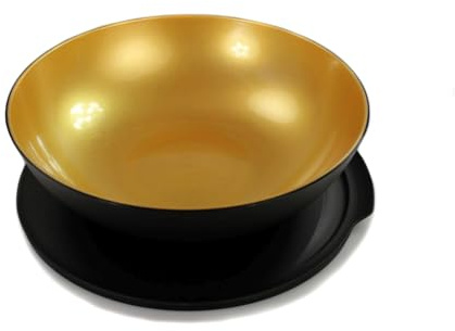 Tupperware Allegra 3,5 L schwarz gold servieren Schüssel Schale Servierschale
