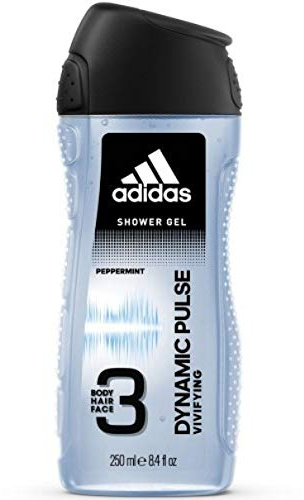 3er Pack - Adidas Men Duschgel - Dynamic Pulse - 3in1 (Körper, Haare, Gesicht) - 250 ml