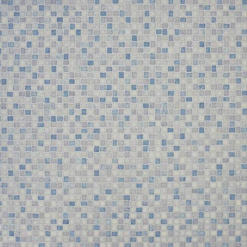 247Floors Mosaic Pattern Magic Vinyl Flooring 2.8mm Realistic Foam Backed Slip Resistant Lino (2.5m x 3m / 8ft 2 x 9ft 10, Blue Mosaic Tiles)