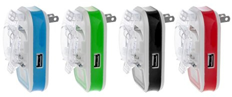 GLASSNOBLE Cable de Datos, Cargador de batería Universal USB Pantalla indicadora LCD Enchufe UE/EE. UU. para teléfonos móviles