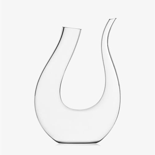 Ichendorf Milano Decanter Arpa | Collezione Le Muse | 1,5 lt | Crystal | Soffiato a Bocca e Lavorato a Mano