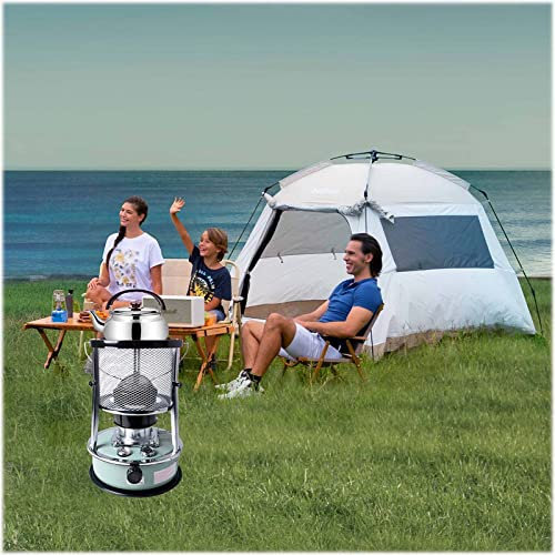Kerosin-Konvektionsheizung für den Innenbereich Campingkocher 6 Dochte Outdoor-Zeltheizungen Mobiler Strahlungsbrenner 9000 BTU Einstellbare Flamme zum Aufwärmen von Speisen 4,6 l