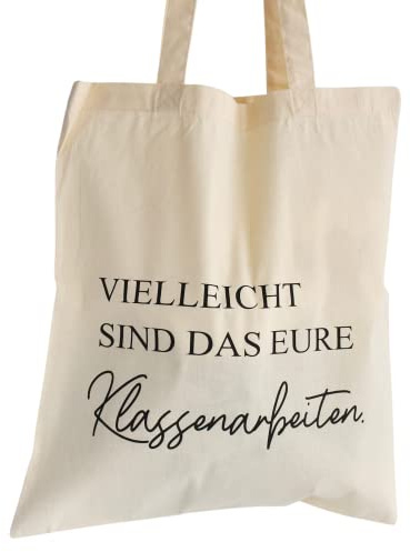 Geschenk für Lehrer | witziger Baumwollbeutel | Geschenkidee Abschied Lieblingslehrerin | Stoffbeutel Stofftasche für Lehrerin