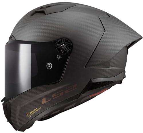 LS2, Integraler Motorradhelm THUNDER CARBON GP AERO Matt Carbon, S