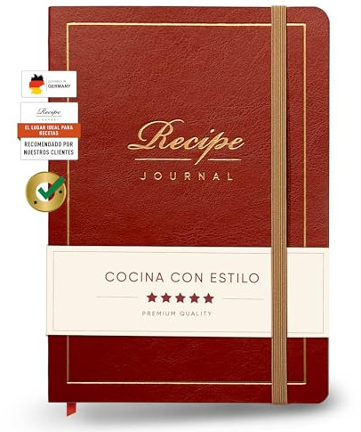 NORTHERN NOTES® Livre de Recettes à Écrire Soi-même - Qualité Supérieure Pour Vos Propres Recettes - Pratique en Format A5 - Avec Onglets et Extras - Idéal Comme Cadeau