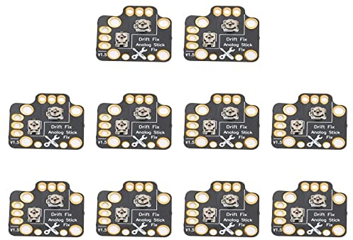 10pcs Controller Analog Stick Drift Fix Mod pour pour pour pour Switch Gamepad Poignée de Jeu Joystick Repair Board, Pièces Réglables, Facile à Utiliser