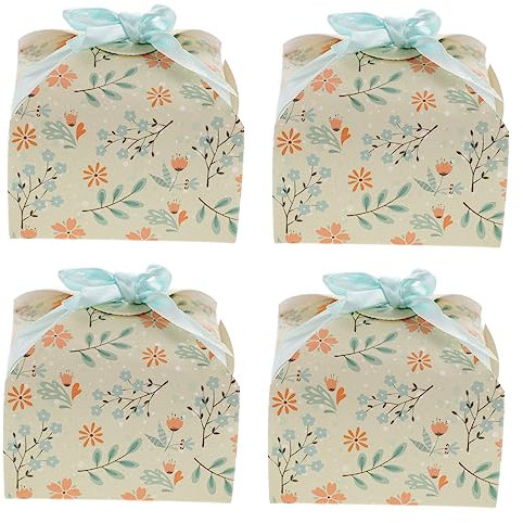 PartyKindom Einzigartige Süßigkeitenboxen Für Hochzeiten – 20 Stück Aufbewahrungsboxen Aus Papier Mit Fenster – Ideal Für Romantische Feiern