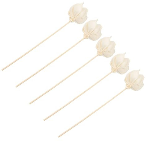 Zerodeko 10 STK Pfingstrose Aromatherapie Holzwerkzeuge Diffusoren Für Ätherische Öle Aroma Diffusor Blumen Dekoration Duft Diffusor Getrocknete Blumen Pflanze Dekoration Aus Holz