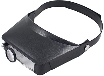 Kopfbandlupe mit 1,5 x 3 x 9,5 x 11 x Kopfbandlupe, Freisprechfunktion, Glasvisiere, Headset für Schmuck, Näharbeiten, Kopfhalterung, Lupe