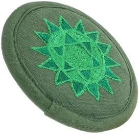 DRESSOOS Cuscino Rotondo Ricamato Per Campane Sonore Buddhiste Sottociotola Decorativo Resistente e Pratico Adatto Per Meditazione e Ambienti Yoga Materiale Duraturo Verde