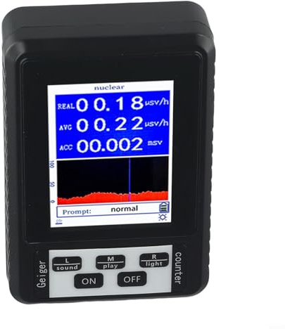 ZYNCUE Nuklearstrahlungsdetektor, Geigerzähler, 2,8-Zoll-Bildschirm zeigt automatisch zur Inspektion, Erkennung, Strahlung, Strahlung, Radiopharmakontrolle