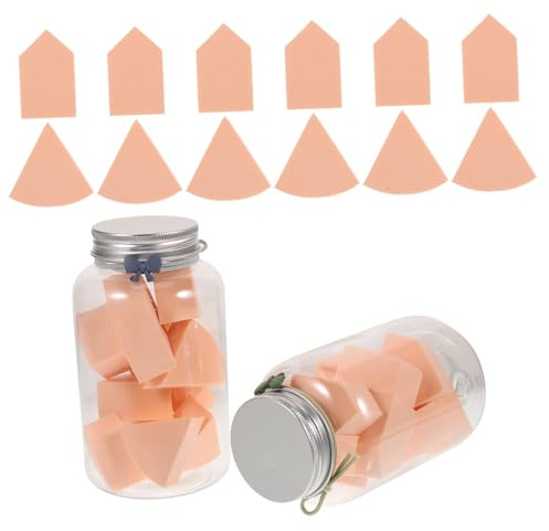 Beavorty Lot De 2 Éponges À Maquillage En Forme D'Œuf Pour Estomper La Poudre - Éponges De Maquillage Éponge À Triangulaire Petite Éponge À Poudre e Pour Le