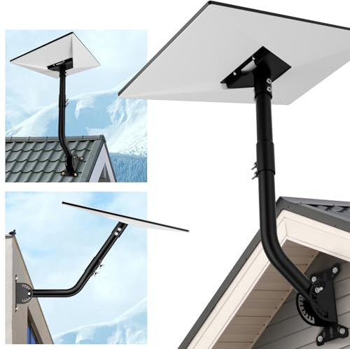 Mwin Soporte Starlink Gen 3, Kit de Montaje en Pared Ajustable Compatible con Gen 3, Soporte para Poste Starlink y Adaptador para Tubo Gen 3 para Montaje en Pared/Techo del Kit de Internet Starlink