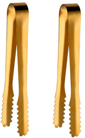 Healifty 2pièces Pinces à Glaçons Acier Inoxydable Pince U-forme Antidérapante Pour Sucre Et Petits Aliments Ustensile De Cuisine Pour Restaurant Et Bar