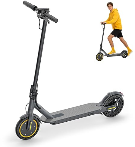 Electric Scooter, 350W Electric Scooter Adult with 25-35KM Range, Max Speed 25KM/H, 8.5 Solid Tire, Double Braking System for Adults and Teens