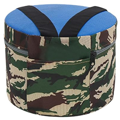 dijiusidy Bärbar trädgårdsstol Bärbar lätt pall Elastisk rem Utomhusjordbruk och fiskeevenemang trädgårdspall Trädgårdspall Lantbruksarbete Fiskestol, 25 cm skum