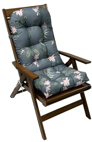 Genérico Cojines para Mecedoras Adirondack De Respaldo Alto (Estampados para Exteriores) — Almohadones Gruesos, Acolchados Y Resistentes Al Agua para Muebles De Patio (Silla No Incluida)