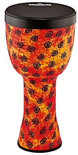 Meinl Percussion Soft Sound Series Djembe, Mehrfarbig (VR-SDJPO12-NH) | VivaRhythm Pop Off Djembe, Vorgestimmt, Abnehmbares Fell, Höhe 23 Zoll, Durchmesser 12 Zoll, mit Nappafell, Kunststoff