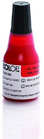 Colop Flash Stempelfarbe Rot, Abgefüllt zu 25 ml, 146962