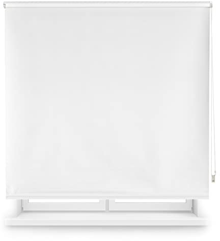 Blindecor Draco | Rollo verdunkelung - Ekrü, 160 x 230 cm (BxH) | Stoffgröße 157 x 225 cm. Thermorollo für fenster