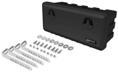 DAKEN Werkzeugkasten JUST 81105 Unterflurbox 750x350x300mm 48l mit Montagehalterungen für LKW Anhänger Transporter Nutzfahrzeuge abschließbar schlagfest wasserdicht Schwarz inkl 4 Schlüssel