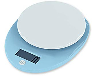 Balance de cuisine Balance électronique de haute précision Gamme de pesée 1 g 1 g-5 kg ​​Taille 185 * 140mm Unité G / LB / OZ / ML ménages Boulangerie Petit échelle alimentaire ( Color : Blue )