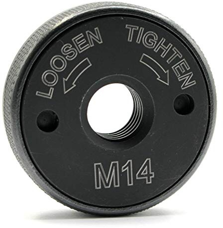 1 écrou de serrage rapide M14 pour meuleuse d'angle Bosch AEG, Black & Decker, Dewalt, Flex, Hitachi, Metabo, Makita 115 mm, 125 mm, 230 mm, etc.