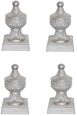 CLLX 4 X Chapeau Poteau Bois Chapeau Poteau Bois en Forme De Pyramide en, D'aluminium, pour Poteaux en Bois,120x120mm