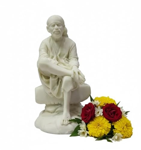 KULIA® Sai-Baba-Statue – Religiöse Hindu-Figur, Tempeldekoration