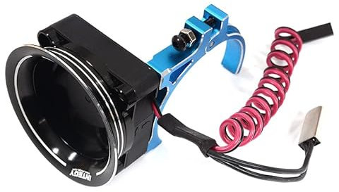 RC-Modell, thermogesteuerter 40 x 40 mm Lüfter mit Ansaug-Ram-Trichter für 40–42 mm Motor, 1/8 & 1/10