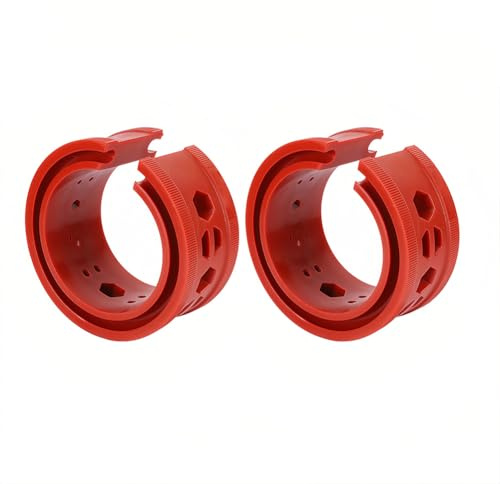 Amortisseur Tampon de Ressort, Universel Voiture Coussin Butoir Rouge Voitures Amortisseurs Ressort Type Pare Chocs Outil Maintenance Automatique Ressort Puissance pour Plupart des Véhicules(E)