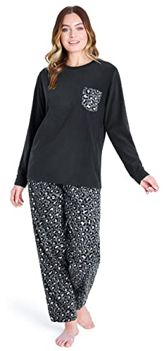 CityComfort Pigiama Pile Donna, Set Manica Pigiama Donna Invernale per Adulti Adolescenti, Regali per Lei