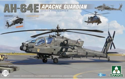 Tacom 1/35 US Army AH-64E Apache Guardian Attack Hubschrauber Kunststoff Modell TKO2602 geformte Farbe