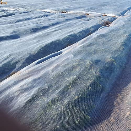 BricoLoco.com Malla antiheladas Cubre Plantas Invierno. Alta Durabilidad. 4x8 MTS. Polietileno HDPE 38 grs./m2. Manta termica Protector heladas huerto, árboles, frutales. Tela protección. (4x8 MTS.)
