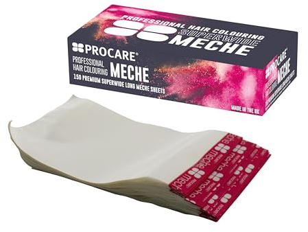 Procare Extra Wide Highlight Strips | Highlighting Papers for Bleaching and Coloring | Alternative to Foil Highlights and Perms | Salon Accessories for Professional Use