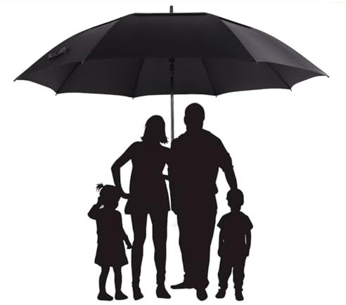 CunTo Golf Umbrellas, 78inch Extra Large Long Handle Umbrella, Automatic Opening, Windproof Business Umbrellas, Sports Parasol Sun Umbrellas for Home/Commercial