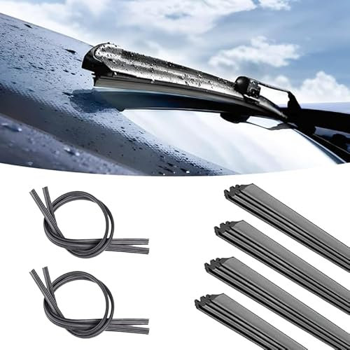 4 Pcs 35cm Spazzo Tergicristallo Striscia del Tergicristallo per Auto Ricambio Gomma per Tergicristalli Gomme per Tergicristallo di Ricambio Spazzola del Tergicristallo Dell'auto Adatta per Auto